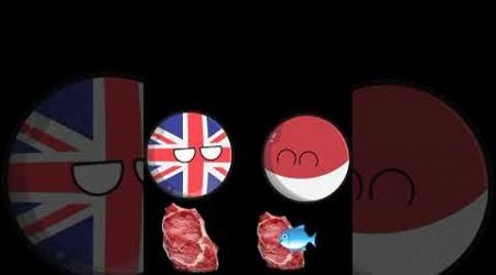 United Kingdom Dan Indonesia #savegazapalestine #countryballs #savepalestine #saverafah #malaysia