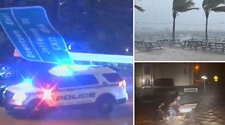 Hurricane Helene claims at least three lives as storm floods buildings and whips up 20ft waves