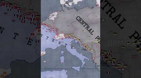 If Italy Got The Claims It Wanted From Austria #hoi4 #history #timelapse #shorts #fyp #ww1 #italy