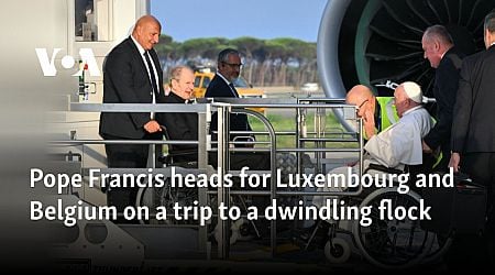 Pope Francis heads for Luxembourg and Belgium on a trip to a dwindling flock