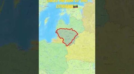 Guess the Lithuania #history #historymap #map #ww2 #country #geography #europe