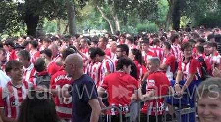 Roma-Athletic Bilbao, circa quattromila tifosi baschi sui bus per lo stadio