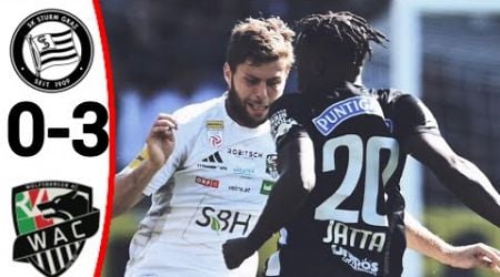 SK Sturm Graz vs Wolfsberger AC (0-3) All Goals and Extended Highlights