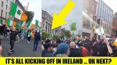 WATCH As The Irish FLOOD The Streets To STAND UP To MASS Immigration!