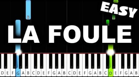 Edith Piaf - La Foule - EASY Piano Tutorial