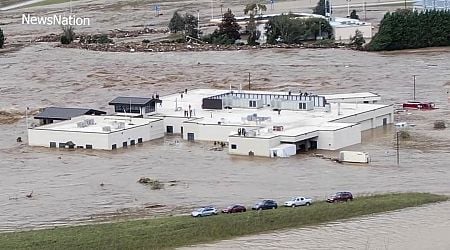 Helicopters Battling Winds Reach Patients on Hospital Roof