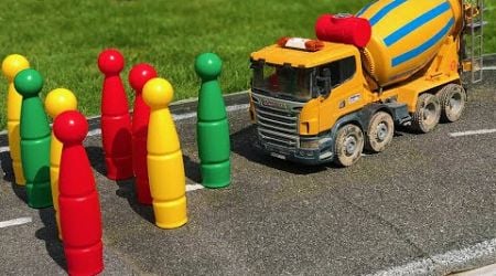 Bruder Toys Fun! Trucks, Tractors, Excavators on a Slide