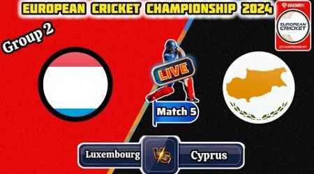 Luxembourg vs Cyprus LIVE | European Cricket League LIVE | LUX vs CYP Live Score &amp; Commentary