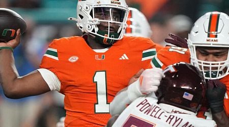 No. 7 Miami survives Virginia Tech after Hail Mary ruled incomplete