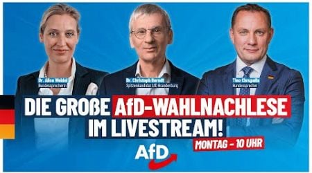 Wahlnachlese Brandenburg: Alice Weidel, Tino Chrupalla &amp; Christoph Berndt! - AfD