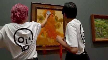 Activists throw soup on Van Gogh paintings hours after conviction for 2022 incident