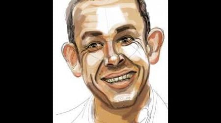 Drawing Faces - Dany Boon #shorts #facedrawing #digitaldrawing