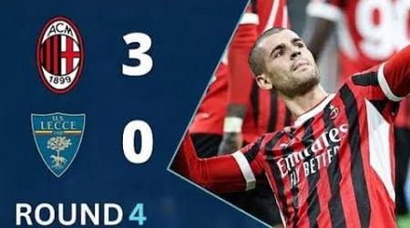 AC Milan Vs Lecce 3-0 Highlights And All Goals