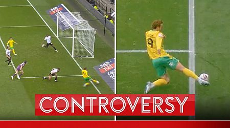 Boos ring out as controversial Norwich goal allowed to stand against Derby