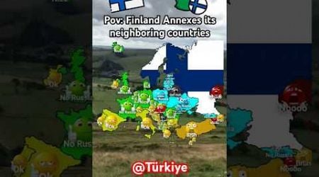 Pov: Finland Annexes its neighboring countries #geography #europe #map