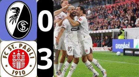 FREIBURG VS ST. PAULI (0-3), HIGHLIGHTS BUNDESLIGA 2024, TOR VON SIE ERHALTEN, TOR VON FILM