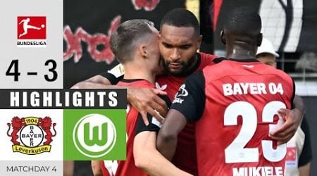 Bayer Leverkusen gegen Wolfsburg 4 - 3 | Highlights | Bundesliga 2024/25 - 22nd September 2024