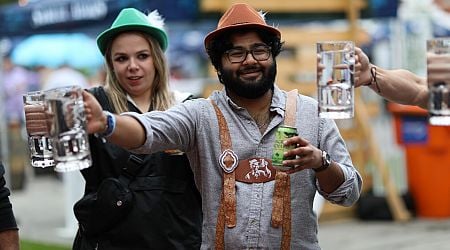 Oktoberfest revelers enjoy beer, bee sting cake at St. Alphonsus celebration