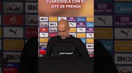 El MOMENTAZO de GUARDIOLA con su JEFE DE PRENSA | MANCHESTER CITY