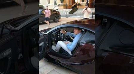 Ultra billionaire gentleman getting out his Bugatti Chiron at Casino #monaco #luxury #lifestyle#fyp