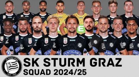 SK STURM GRAZ Full Squad For Season 2024/25 | Sturm Graz | FootWorld