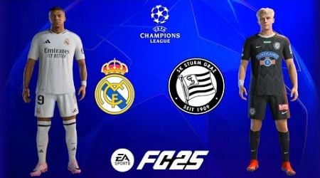 FC25 Real Madrid vs Sturm Graz, Champions league group stage,