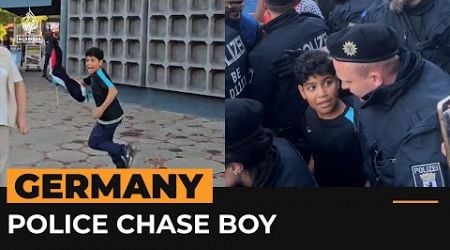 German police chase and detain boy at pro-Palestine rally | Al Jazeera Newsfeed