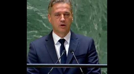 Slovenian Prime Minister Golob says, &quot;Netanyahu, stop the war&quot; at the UN General Assembly