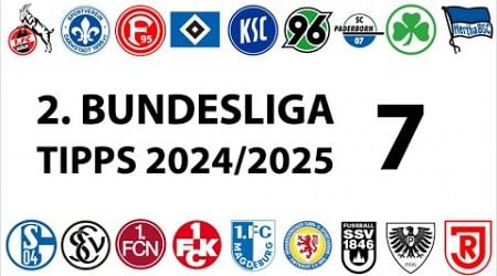 Bundesligatipps 2.Liga - 7.Spieltag - Saison 2024/2025