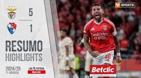 Resumo: Benfica 5-1 Gil Vicente (Liga 24/25 #7)