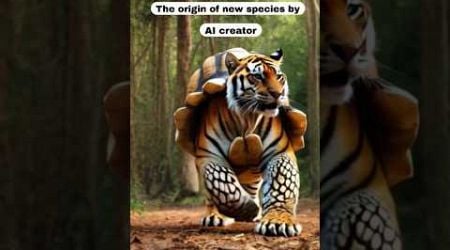 The origin of new species by AI creator #animal fusion #hybrids #shorts #youtubeshorts