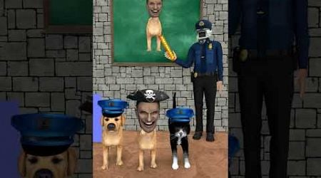 Police Dog Vs Skibidi Dog Vs Police Cat? Which animal do you like more?