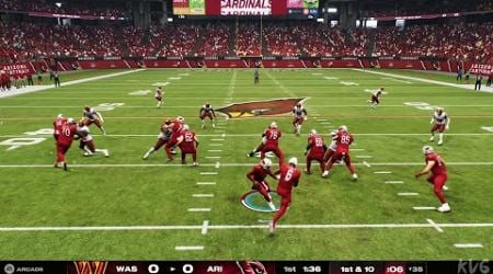 Madden NFL 25 - Washington Commanders vs Arizona Cardinals - Gameplay (PS5 UHD) [4K60FPS]