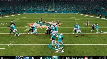 Madden NFL 25 - Tennessee Titans vs Miami Dolphins - Gameplay (PS5 UHD) [4K60FPS]