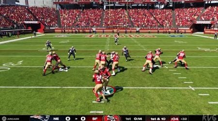 Madden NFL 25 - New England Patriots vs San Francisco 49ers - Gameplay (PS5 UHD) [4K60FPS]