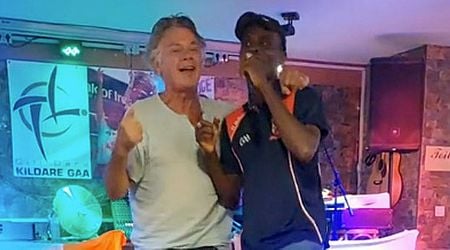 Jubilant Gerry 'The Monk' Hutch sings and dances in wild video