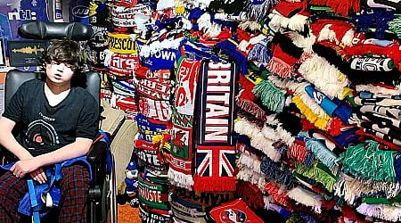 Teen sent nearly 3,000 football scarves for a very special reason