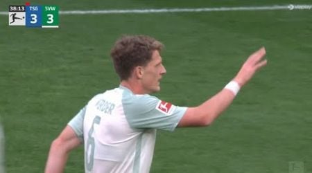 Jens Stage Goals Hattrick, Hoffenheim vs Werder Bremen (3-4), Goals Results/Extended Highlights-2024