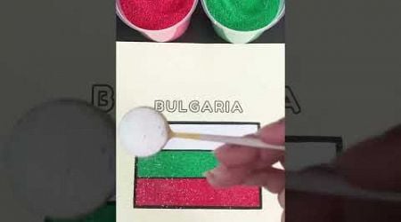 Bulgaria Flag Sand Painting #shorts #relaxingsandart