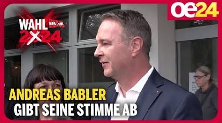 Andreas Babler gibt seine Stimme ab | Nationalratswahl 2024