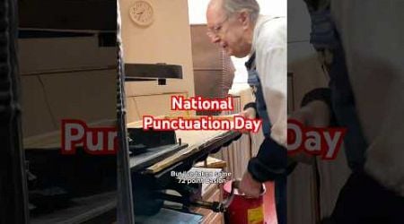 Howard prints some standard punctuation for National Punctuation Day (September 24)