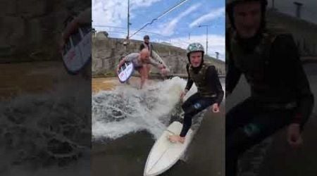 River surfing in the Czech Republic