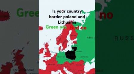 Is your country border Poland and Lithuania #poland #lithuania #europe