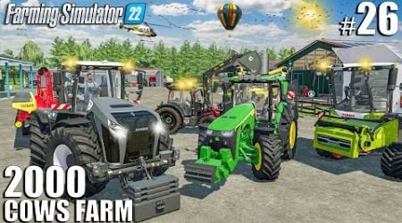 I Upgraded THE FARM with NEW TRACTOR | 2000 Cows Farm Ep.26 | Farming Simulator 22