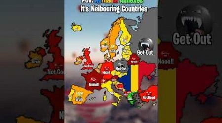 Pov: Romania Annexes it&#39;s Neibouring Countries #europe #mapping #geography #countries #shorts