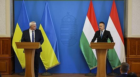 Hungarian and Ukrainian foreign ministers hold talks in Budapest to strengthen relations