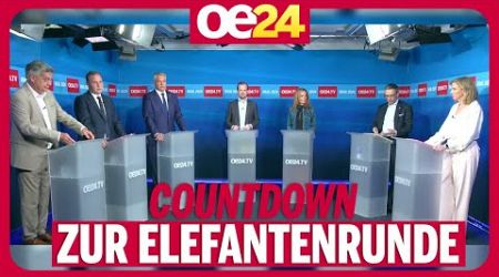 Countdown zur oe24.TV-Elefantenrunde