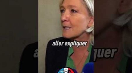 MARINE LE PEN RECADRE LE GOUVERNEMENT BARNIER