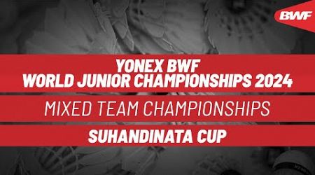 BWF World Junior Mixed Team Championships 2024 | Slovenia vs. Uganda | Group G