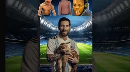 Ronaldo &amp; IShowSpeed &amp; Ronaldo Jr vs Messi &amp; Griezmann &amp; Thiago Messi - Messi Asks Ronaldo #shorts